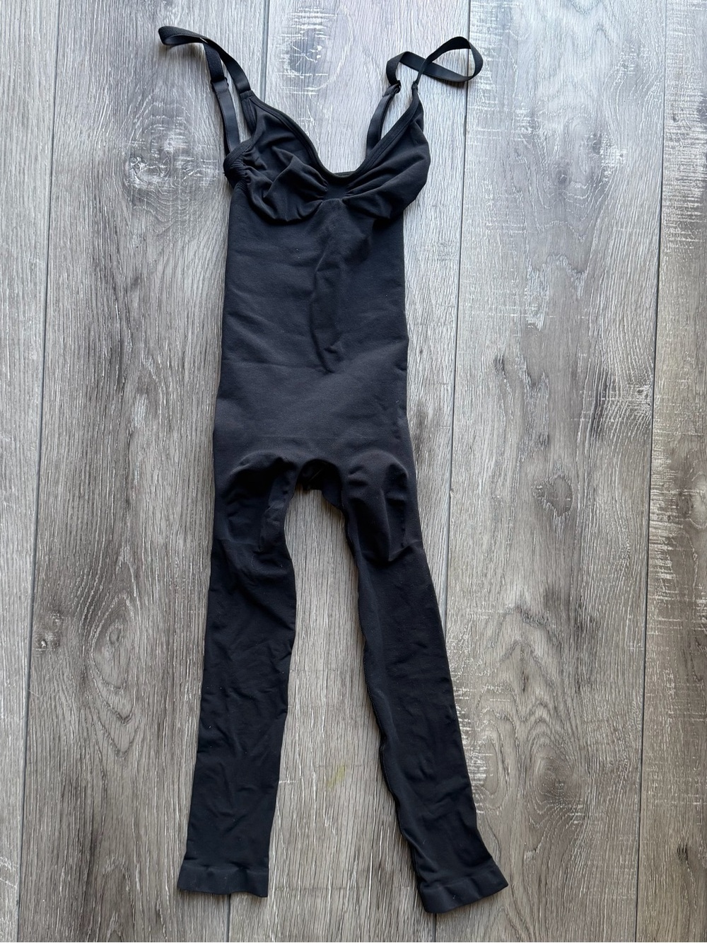 SKIMS Black Sculpting Bodysuit with Adjustable Straps
